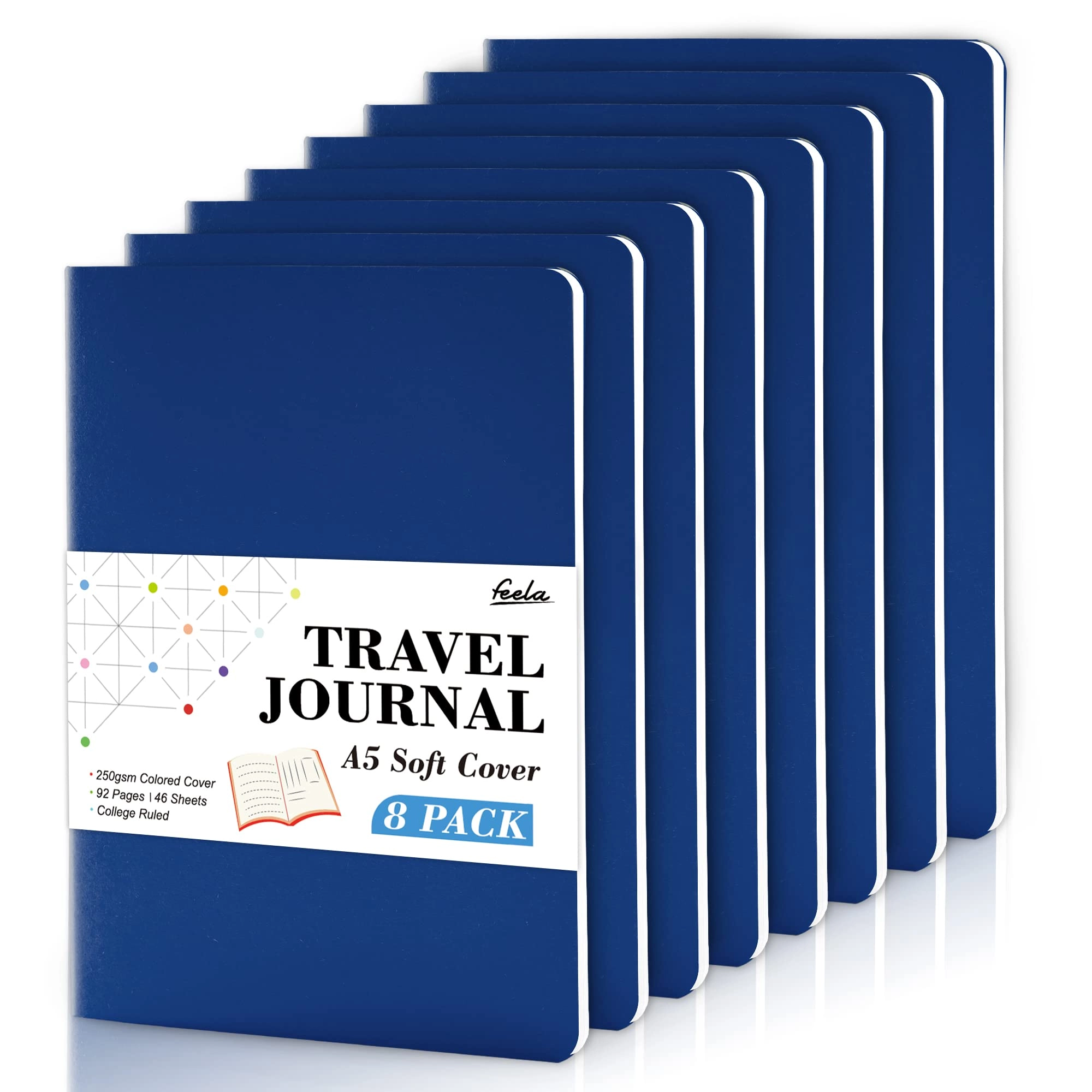 Soft Cover Notebook A5 Softcover - Lined 46 Sheets Pack