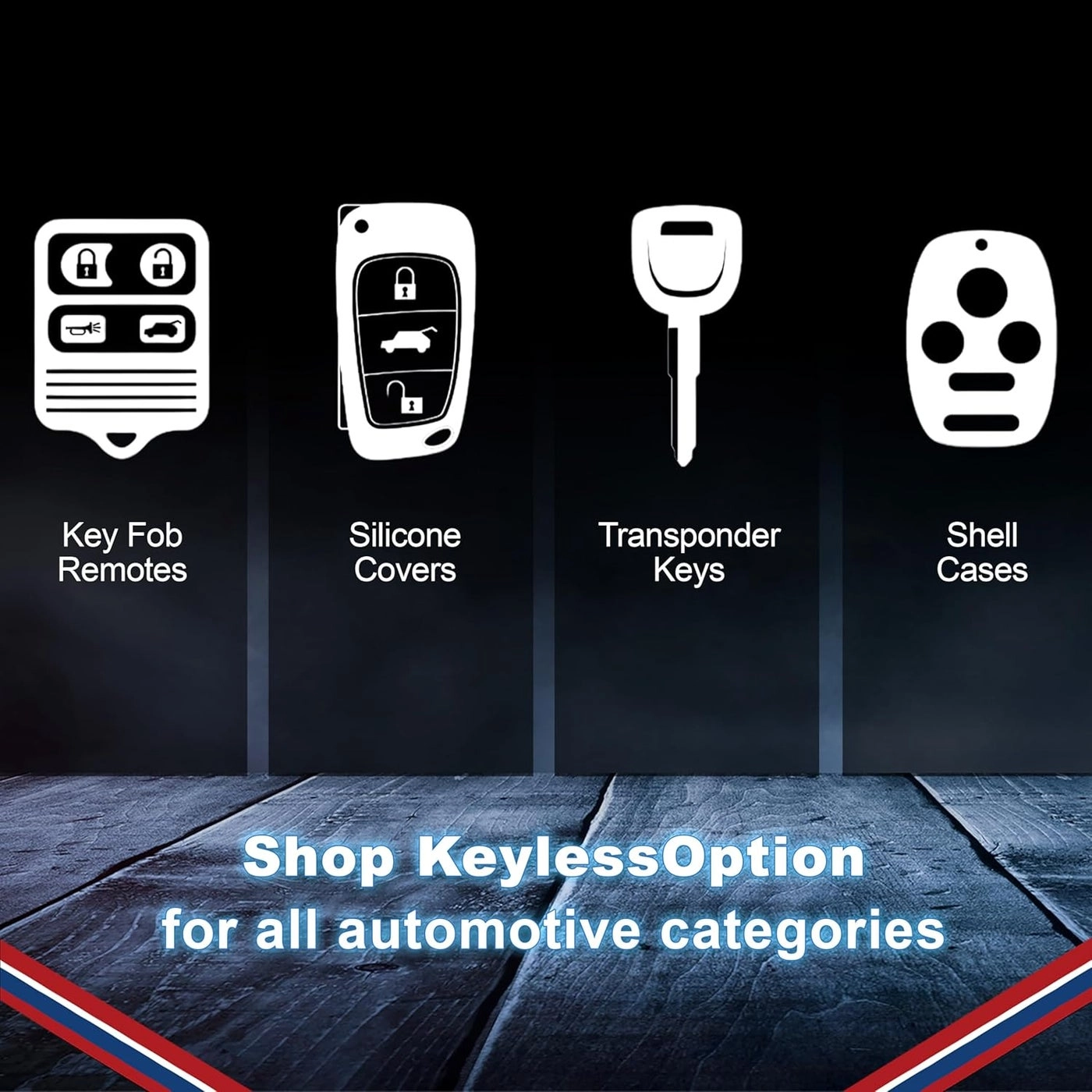Keyless Entry Remote Control Car Key Fob Pack