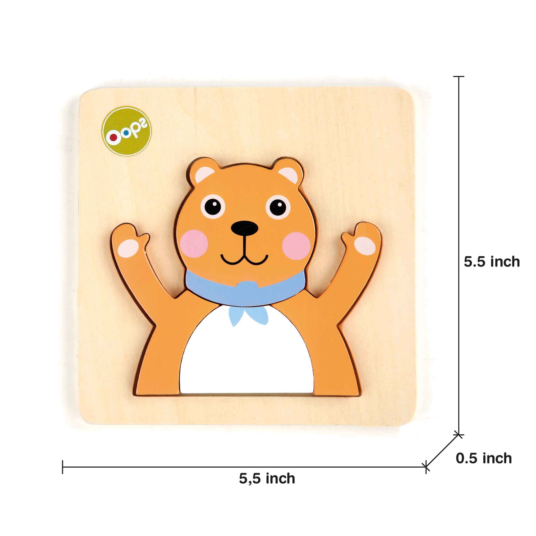 Build & Match - Bear - Suitable for 12 months and above 4 pieces