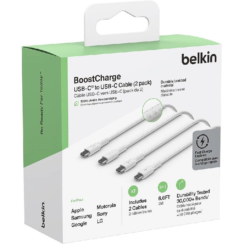 Standard Cable 2.0 USB-C to USB-C 1m Silicone (2-Pack)