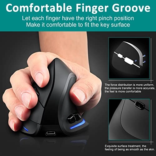 Ergonomic Vertical Mouse - Wireless