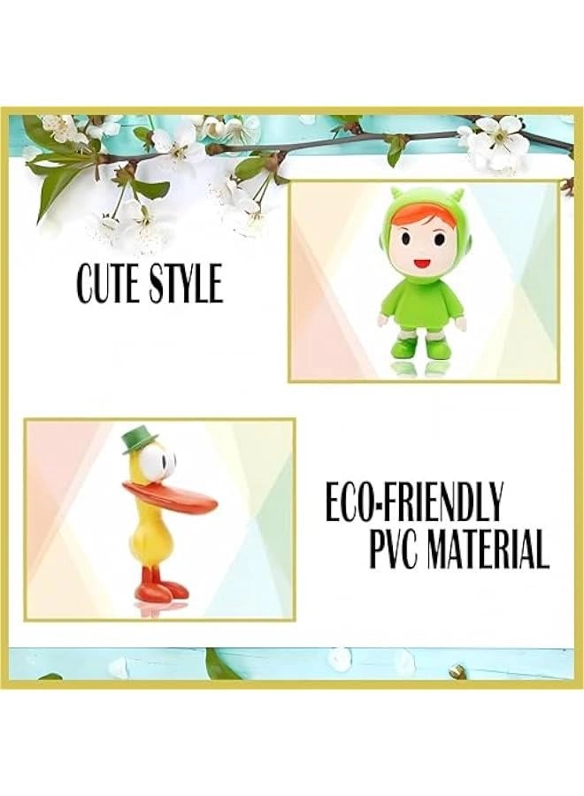 Animated Character Set - 7-Piece 2.6 Inch PVC