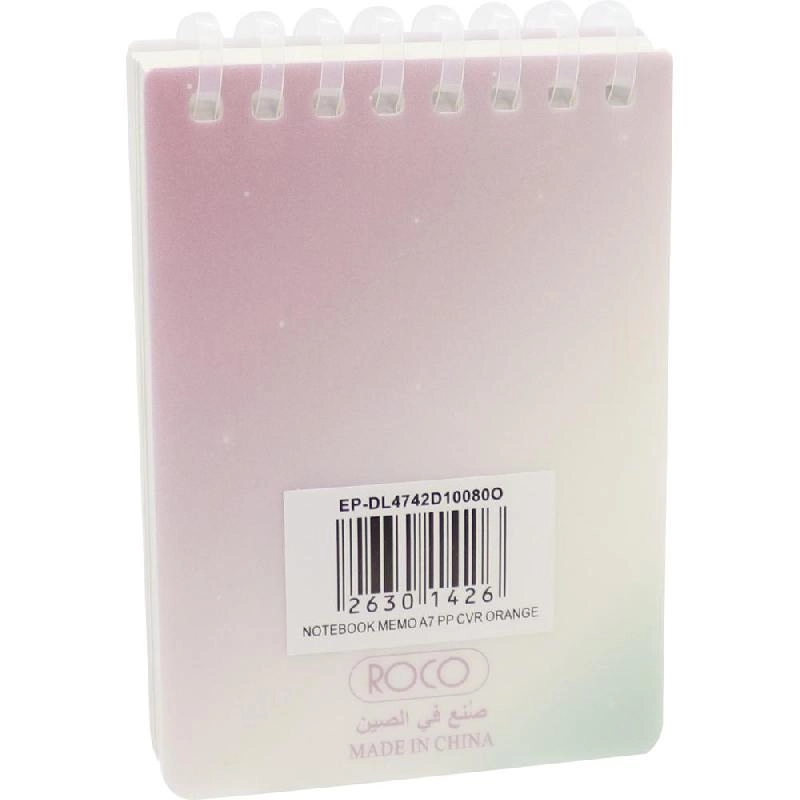 Memo Notebook A7 Spiral - Lined 60 Sheets