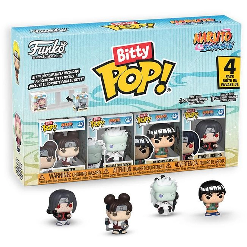 FUNKO TOYS Tenten + Madara (6th Paths) + Might Guy + Itachi Uchiha - Naruto Shippuden