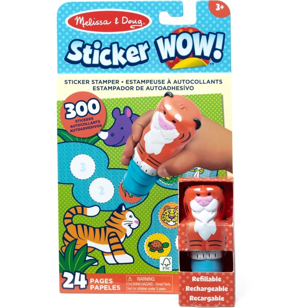 Sticker Wow! Stamper - Tiger + Mini Activity Pad - 24 pages