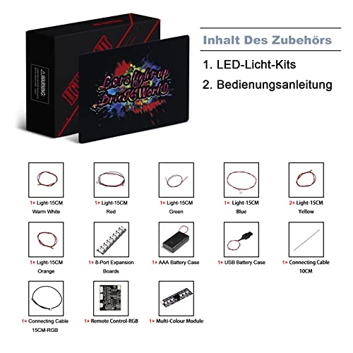 LED Light Set for LEGO Marvel The Infinity Glove 76191 - copper line 1 5 Volts (DC)