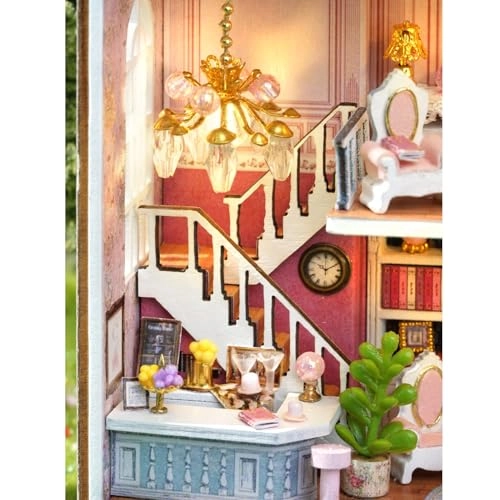 DIY Miniature Dollhouse Kit - Happy Manor 1:100