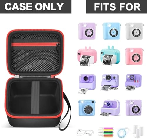 Bag - 5.5 x 5.1 x 3.1 inches suitable for ESOXOFFORE for Dylanto for Prograce for GKTZ for YEEHAO for LETSHAHA for ENERHAMP/ for Anchioo/ for YETCN/ for Amzelas/ for WEEFUN/ for MEETRYE/ for USHINING/ for Mafiti/ for Bestoonemultiple instant camera for digital camera for girls camera