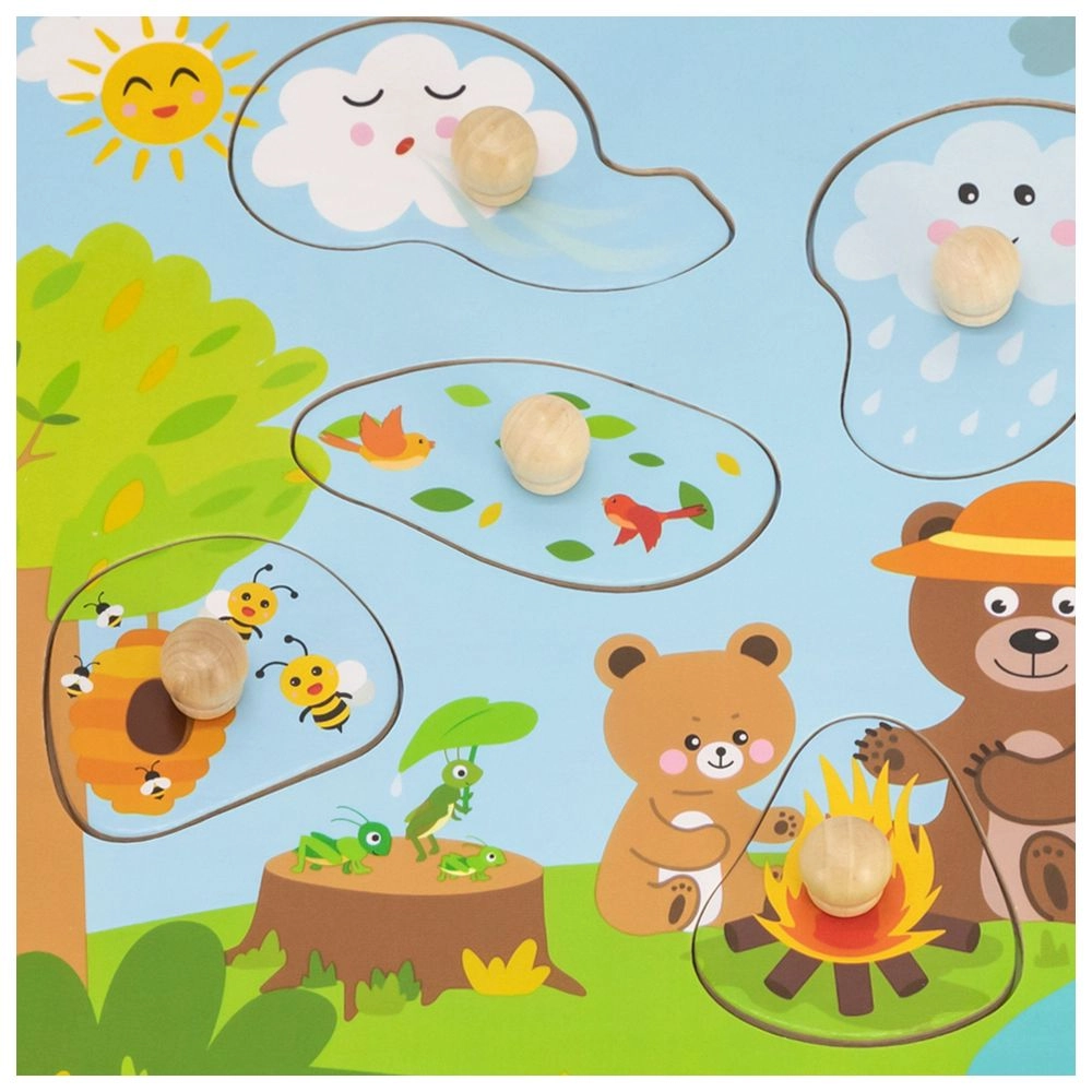 Nature Knob Puzzle - 18 months+ 7 pieces