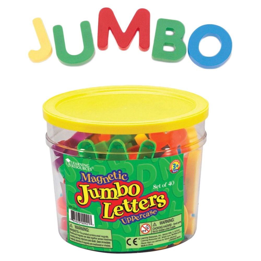 Jumbo Uppercase Magnetic Letters - Suitable for 3 years & above 40 pieces
