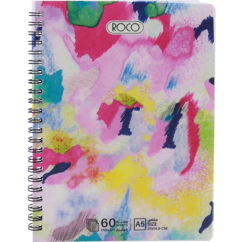 Notebook 19 X 26 cm Spiral - Grid 100 Sheets