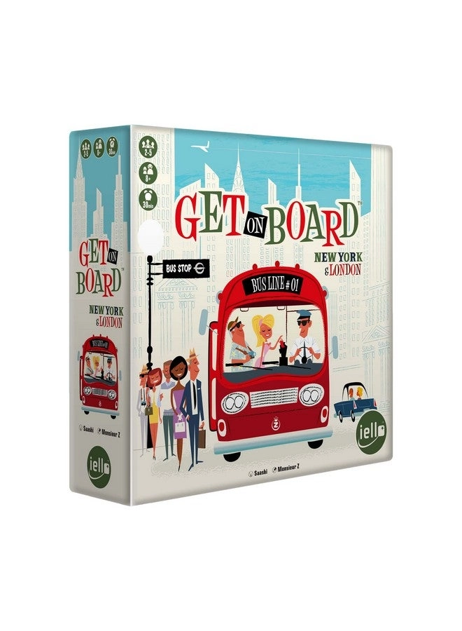 Iello Get On Board: New York & London - Flip & Write Game