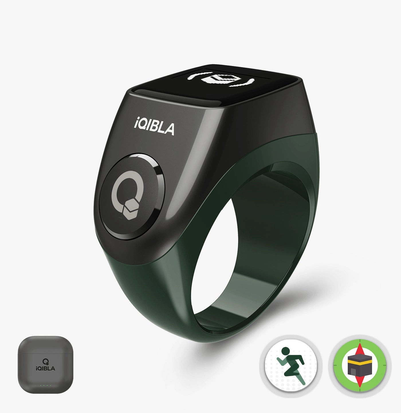 Zikar Ring Jood - 55 mAh USB-C Black