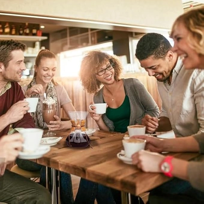 Pour Over Coffee Maker - 20 Oz Borosilicate Glass 100 Pcs V60 Paper Filter