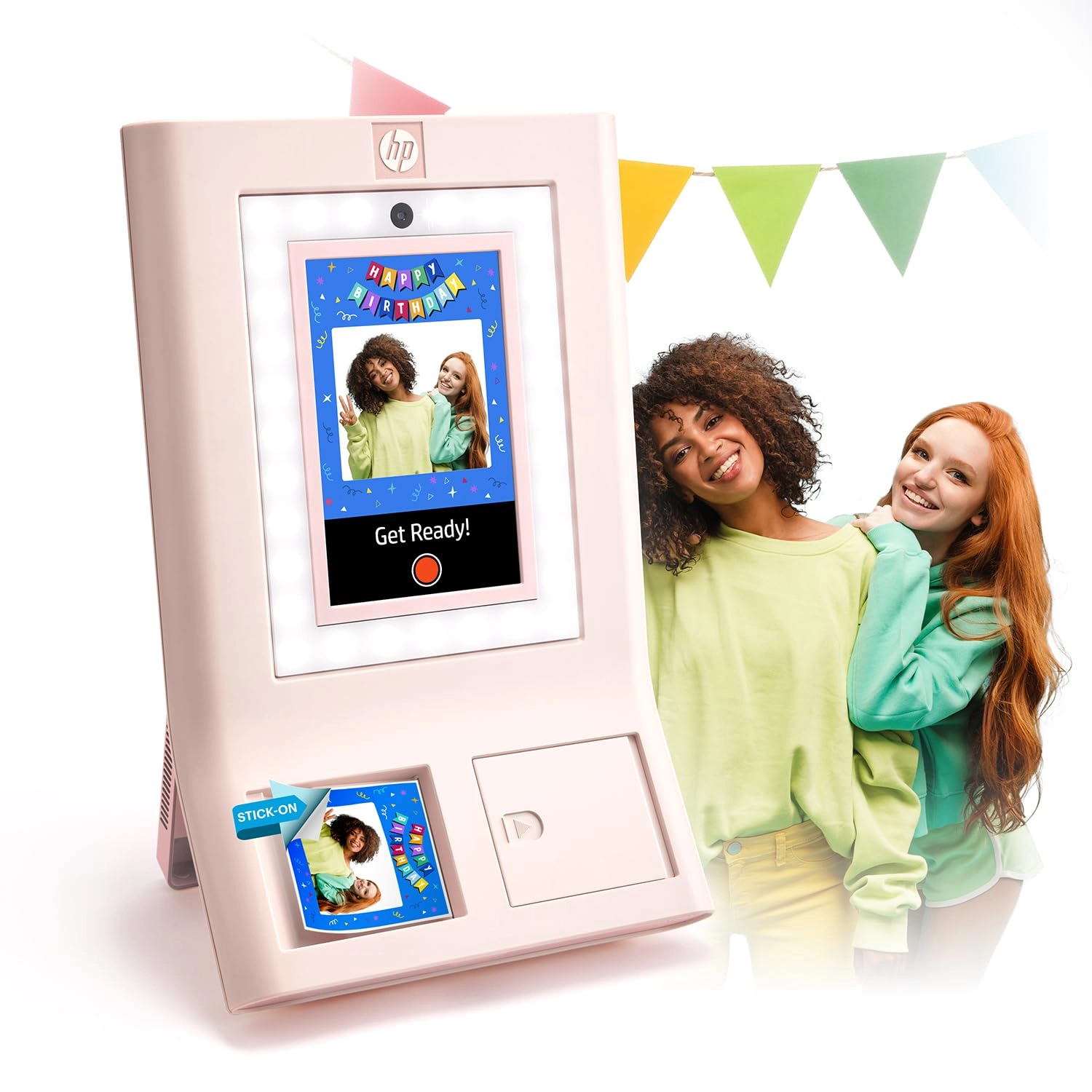 HP Sprocket Photobooth - 3x4" Sticky-backed 10.1" LCD