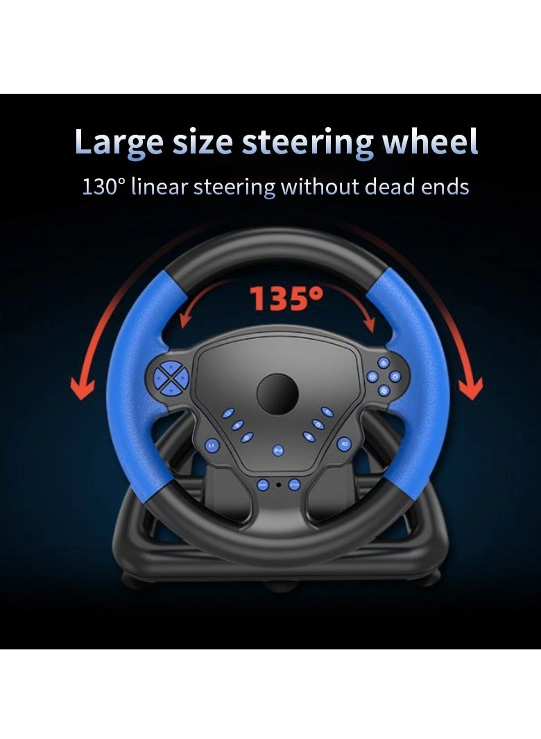 Gaming Steering Wheel Racing Wheel & Pedals - PS4 PS3 PC Android