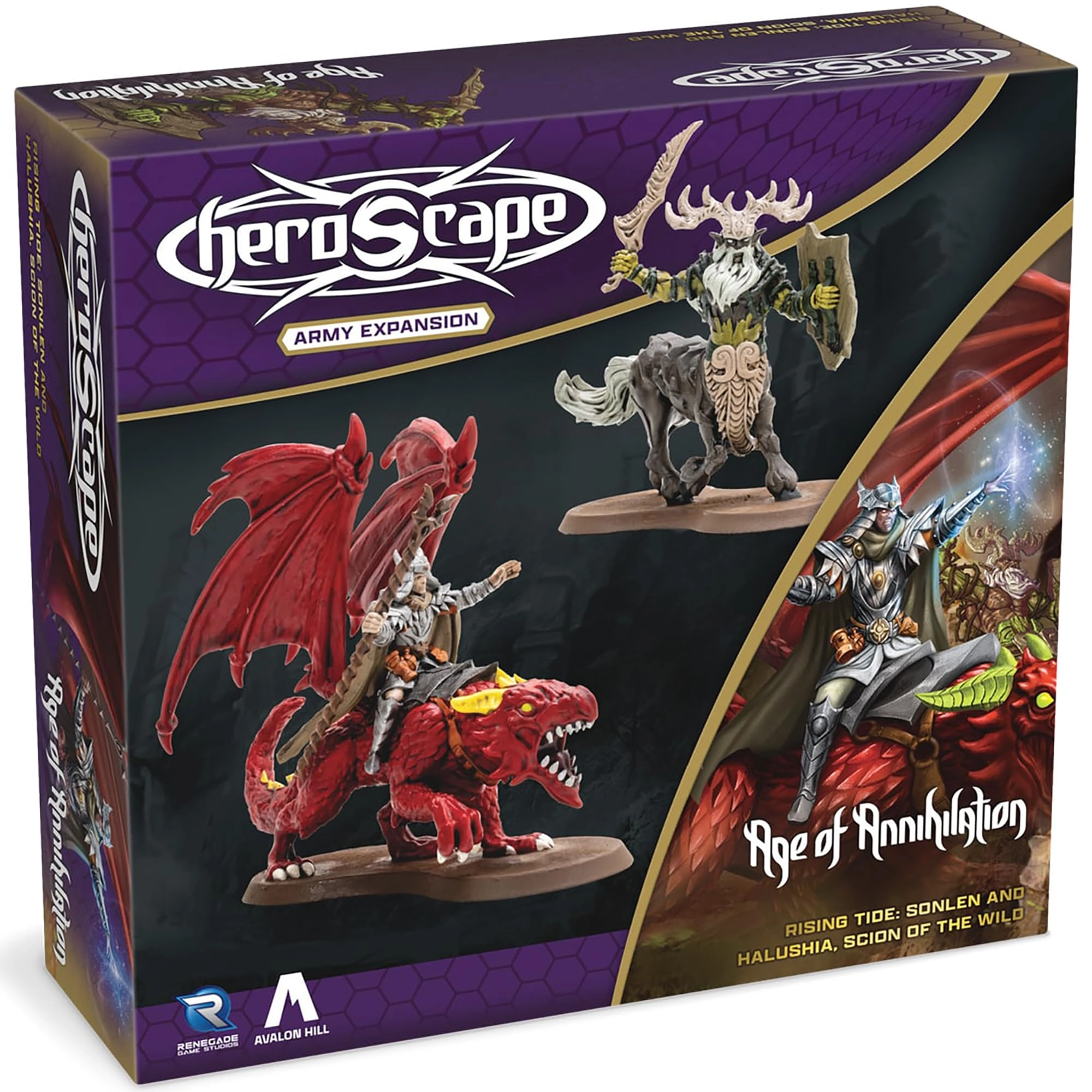 Renegade Game Studios Heroscape: Rising Tide - Sonlen & Halushia, Scion of The Wild Army Expansion