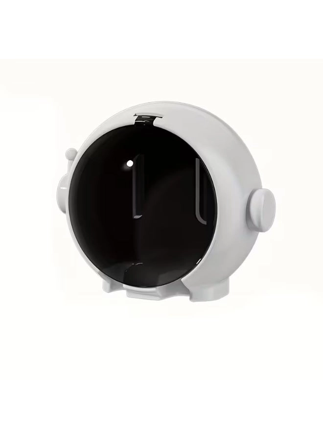 Astronaut-Shaped Toothbrush Holder - Wall-Mounted