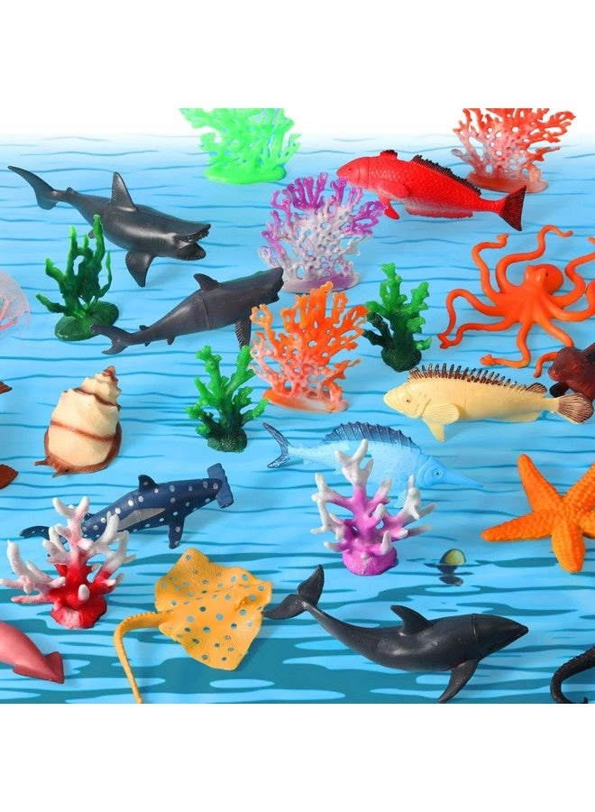 Sratte Ocean Animals Figures Diorama Kit - 26 pieces