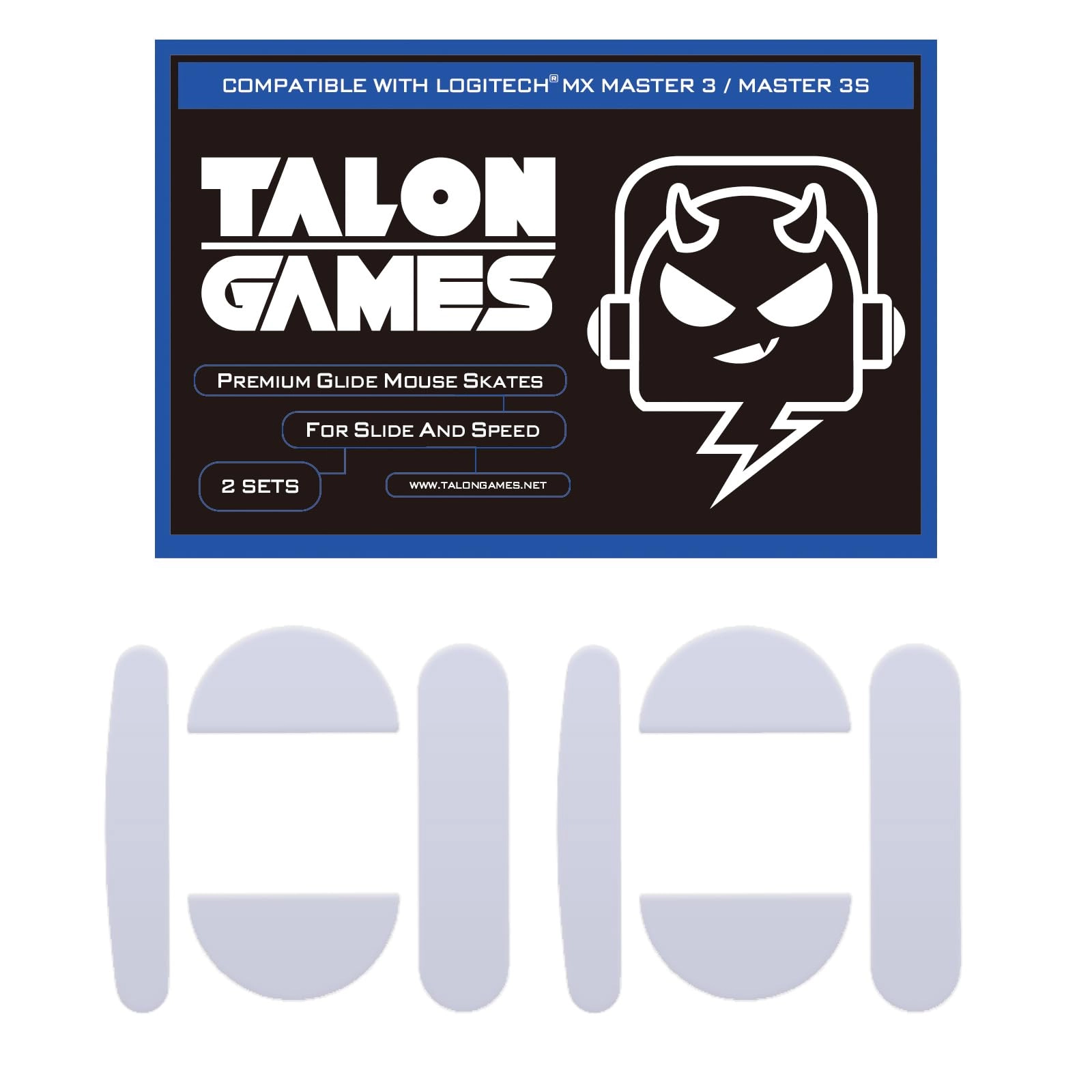 TALONGAMES Mouse Feet Skates - PTFE 3D Pattern Low Friction