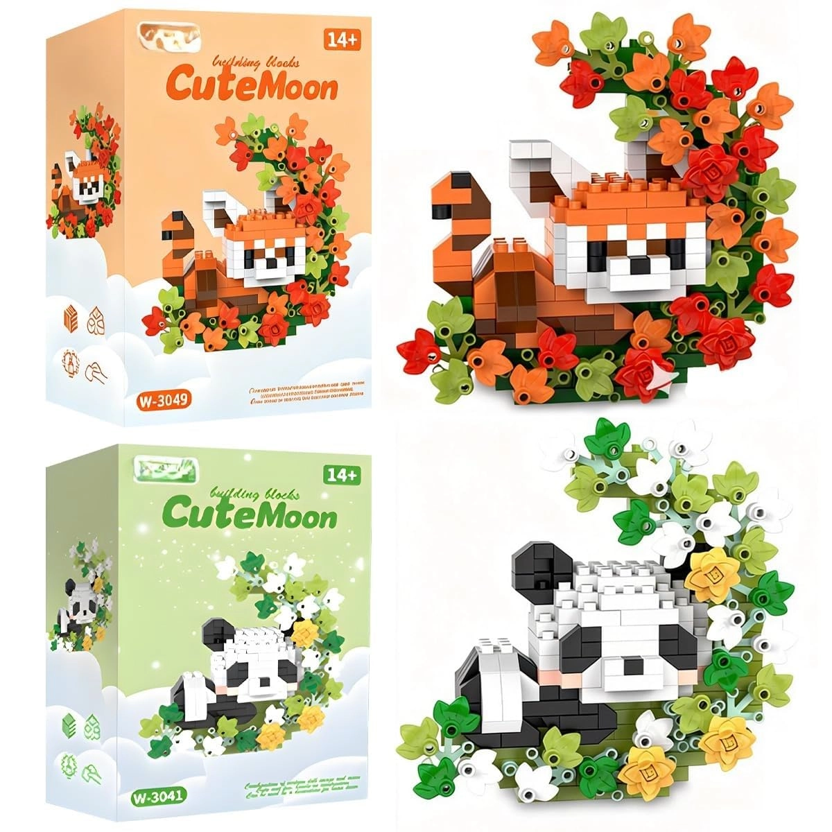 TERRIFI Mini Panda Building Blocks - Panda