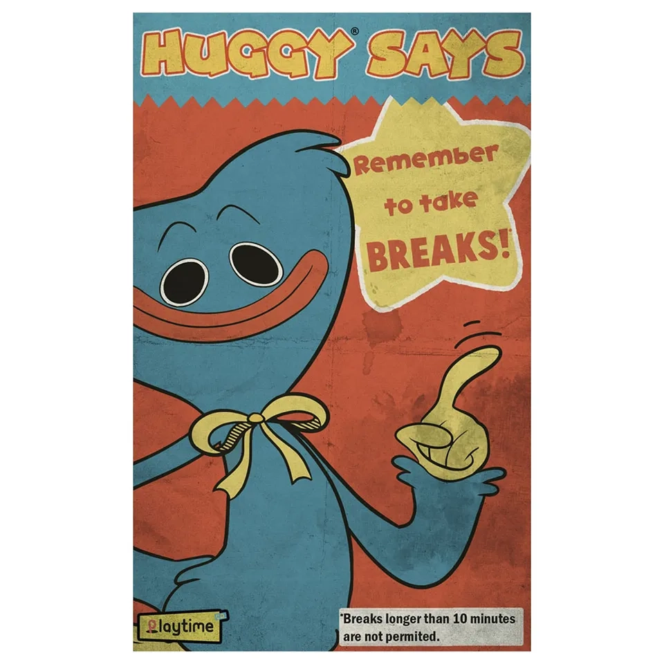 Lenticular Lunchbox + Huggy Wuggy Plush + Huggy Wuggy Figure + Poster