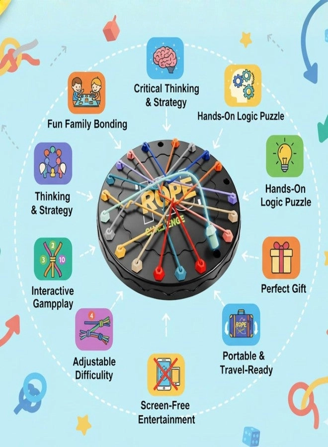 Rope Untangling Challenge Puzzle