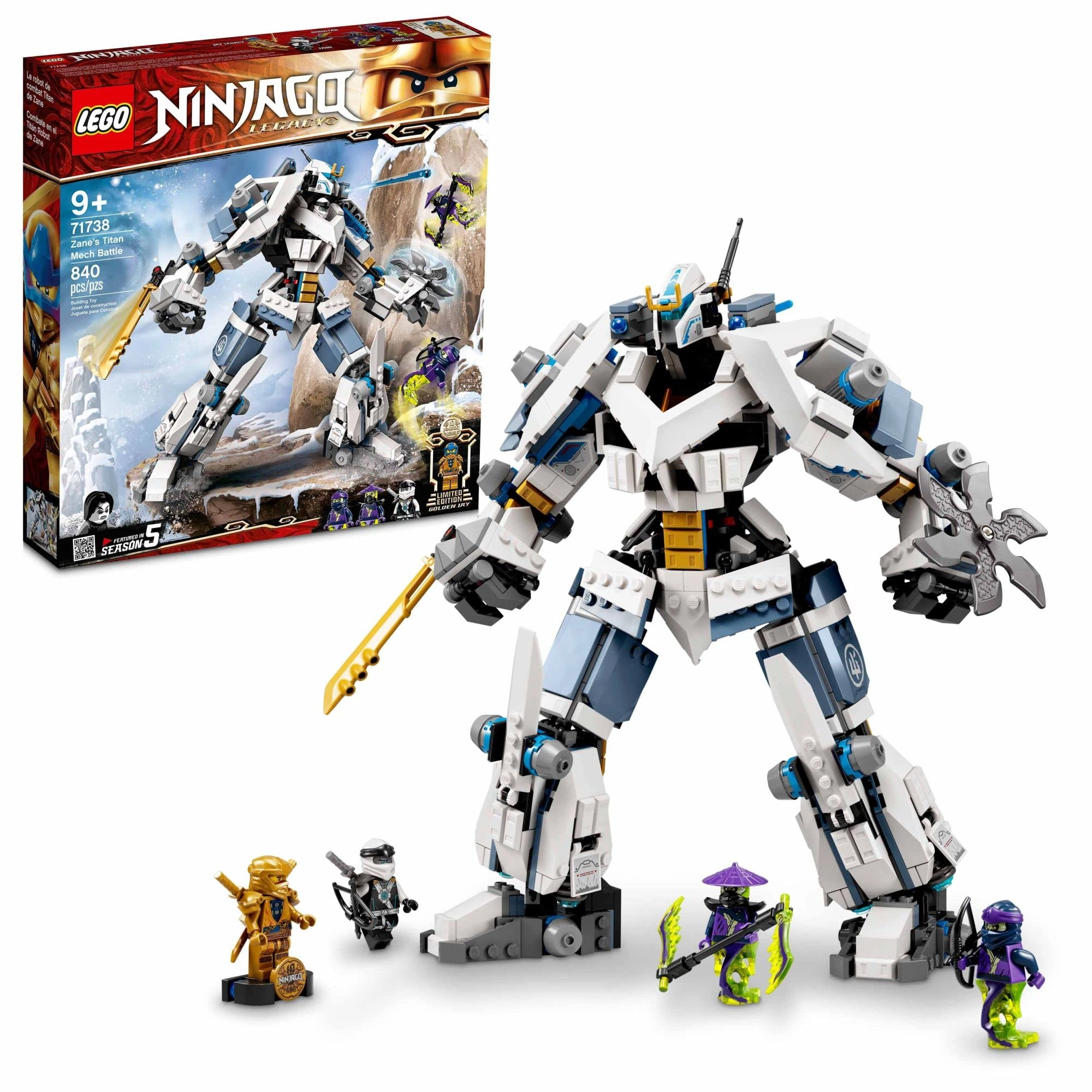 NINJAGO Zane's Titan Mech Battle (71738) - Jay Legacy Zane Ghost Warriors