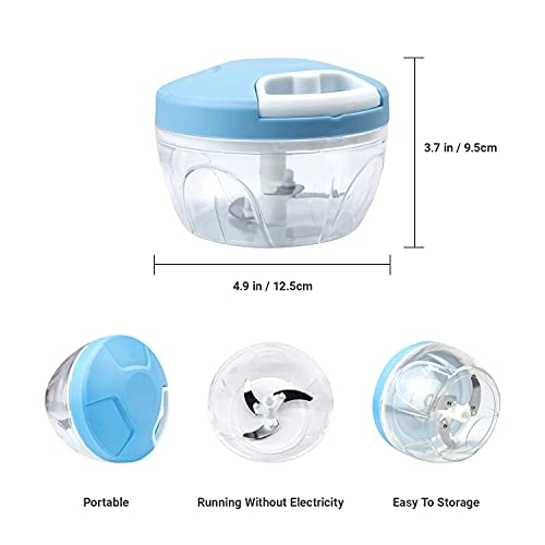 Manual Garlic Grinder Chopper - 250 Milliliters