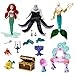 Ariel Doll + Ursula Doll + King Triton Doll + Sebastian Figure + Flounder Figure + Flotsam Figure + Jetsam Figure