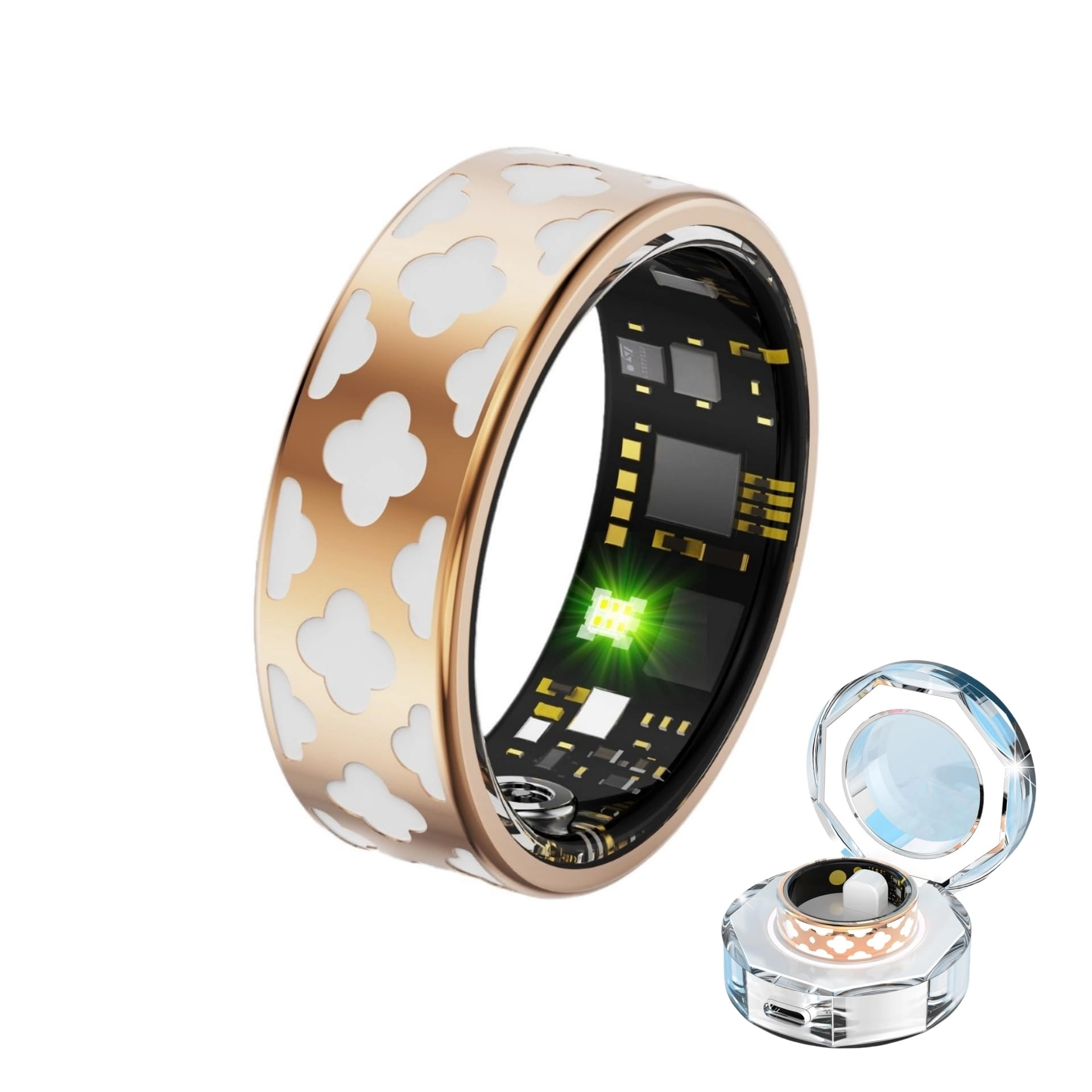 Sqrutri Smart Ring - Rose Gold 11