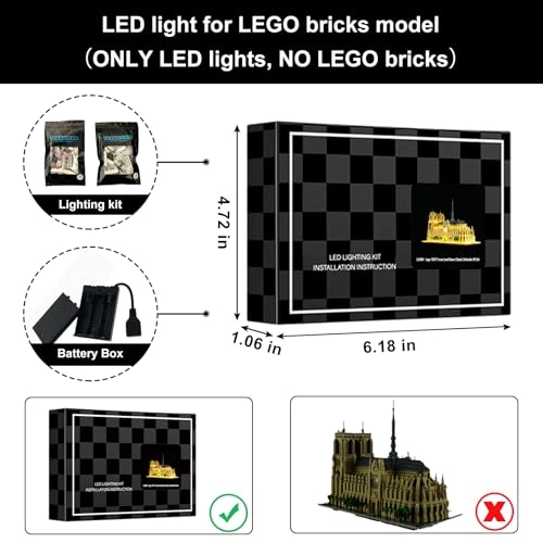 LED Light - for Lego 21061 Yellow