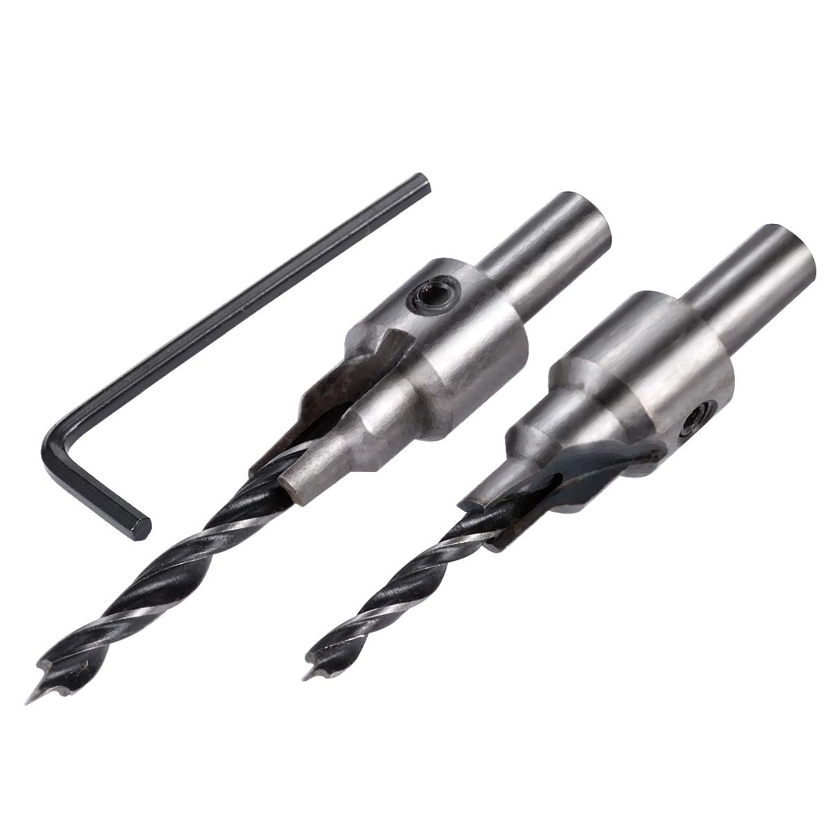 HOHXEN Countersink Drill Bit Set - High Speed Steel (HSS) 2pcs 4mm 5mm