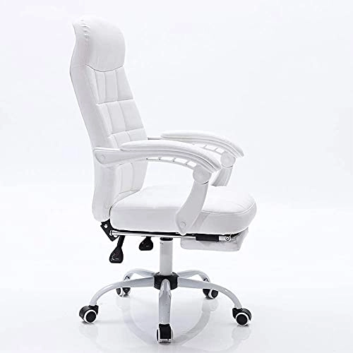 Desk Chair - PU Leather Brown High Back