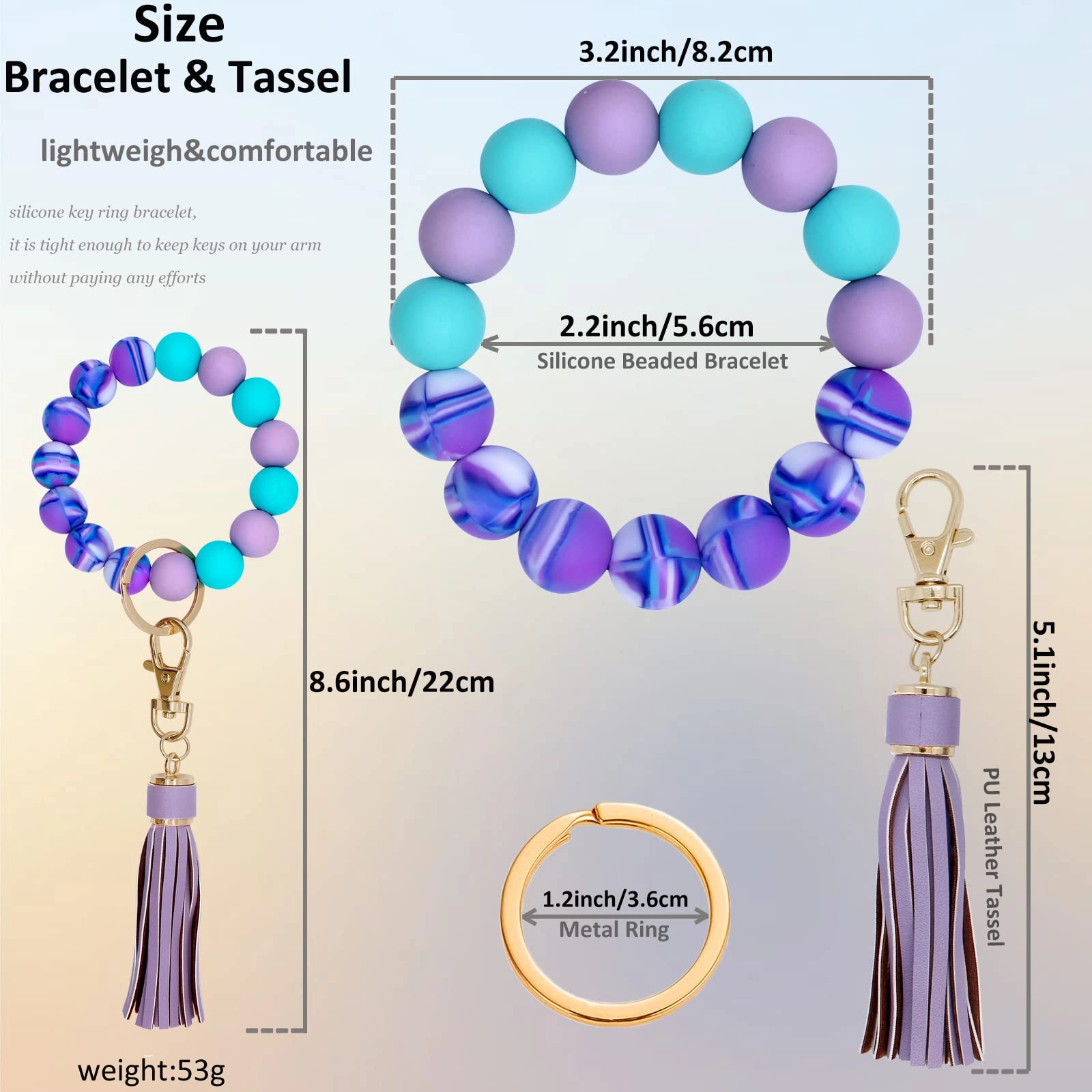 Key Ring Bracelet - Car