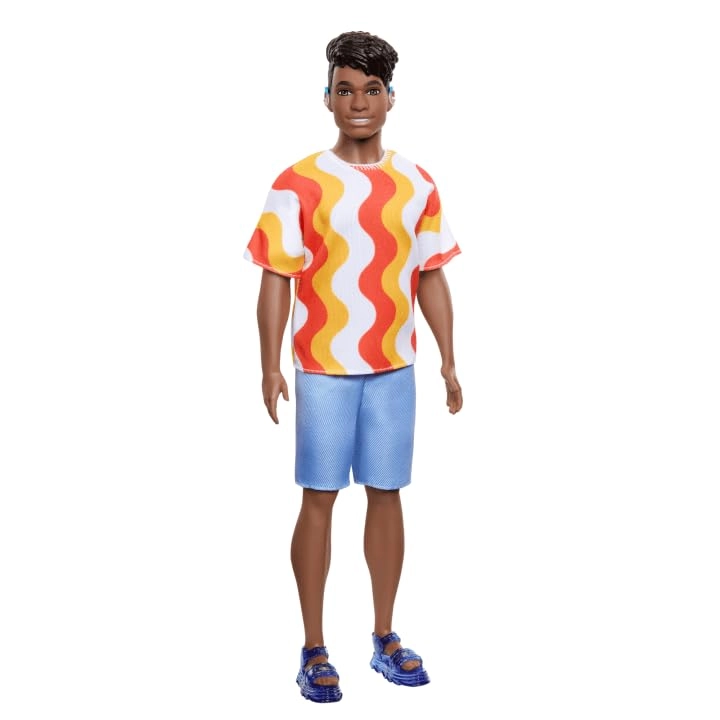 Ken Fashionista Doll - Red and Orange Shirt Ages 3+