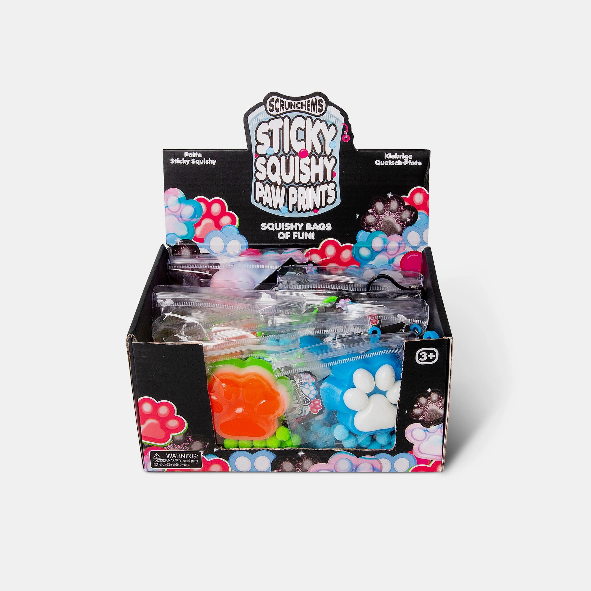 BORDERS Sticky Squishy Paw Prints - 3+