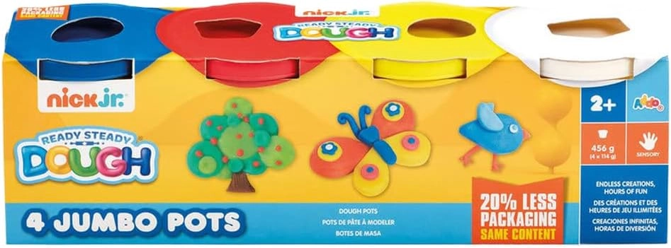 ADDO Nick Dough Jumbo Modeling Dough Set 4pcs.