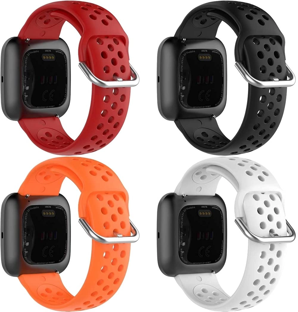 Gransho Watch Band for Fitbit Versa 2 / Versa / Versa Lite Edition / Versa Special Edition - Silicone 4-Pack