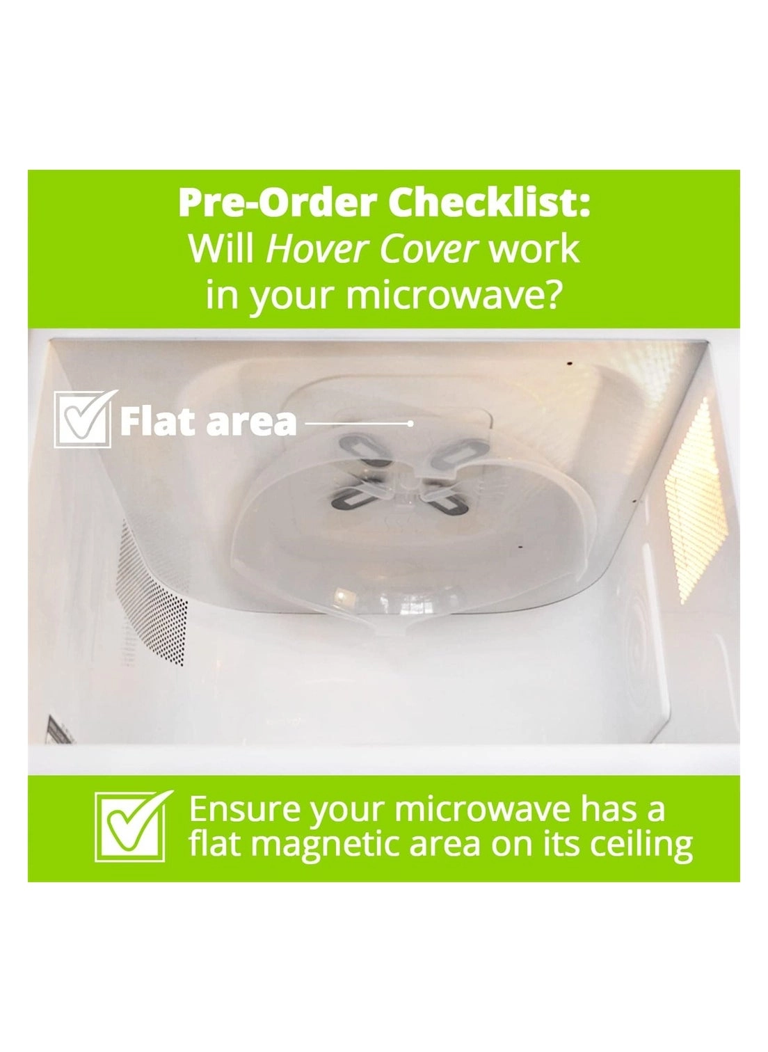 Magnetic Microwave Cover - 12 x 11 x 3.25 inch BPA-free