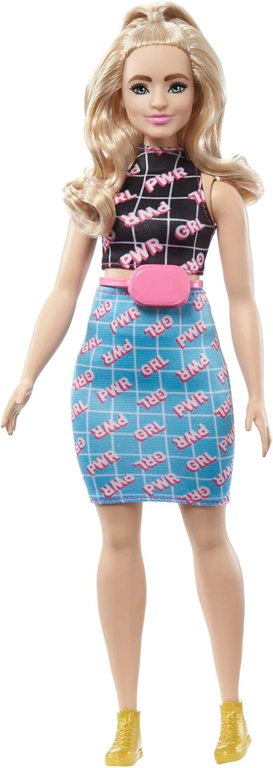 Barbie Fashionistas - Curvy Blonde Girl Power Outfit Ages 3+