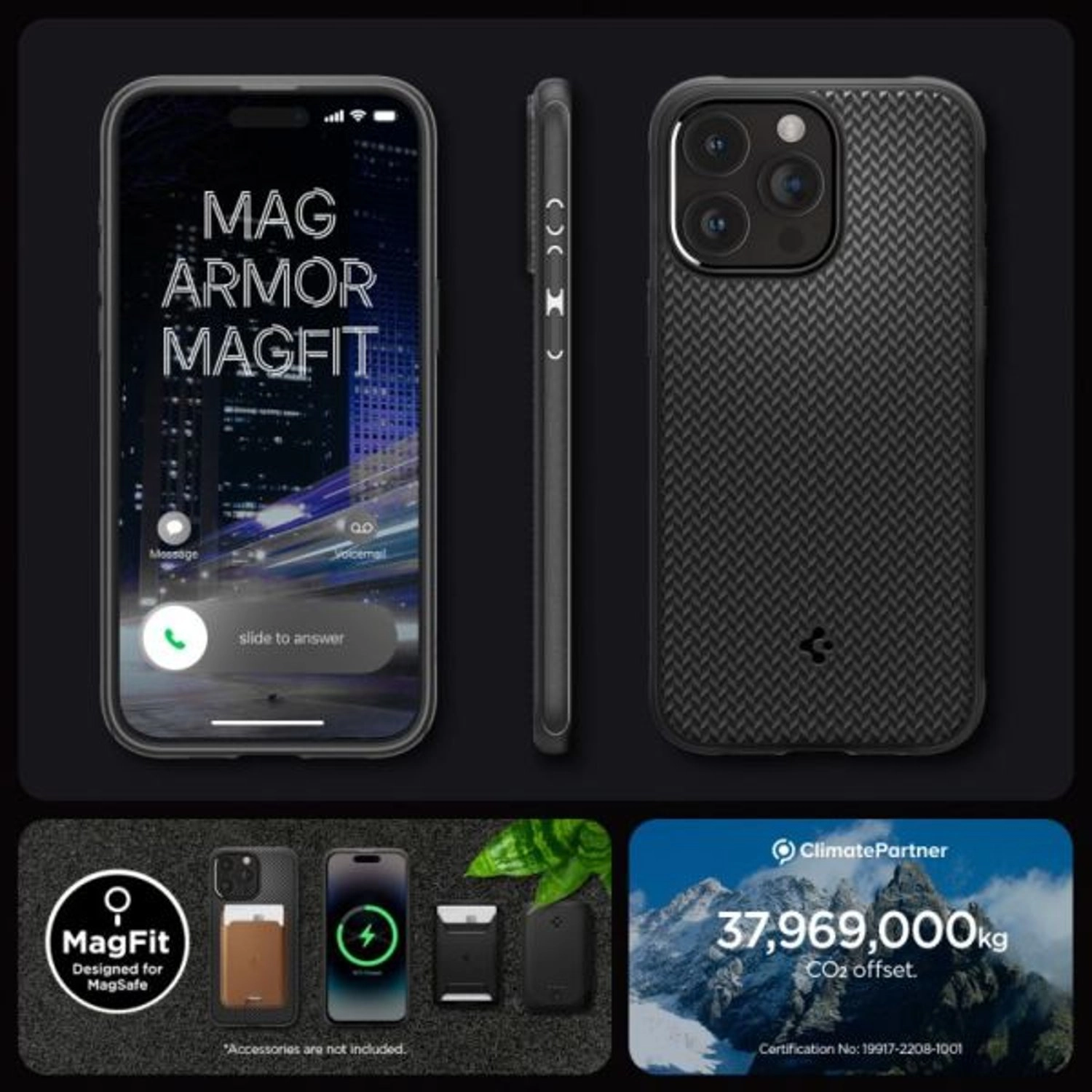 Mag Armor MagFit Back Case with MagSafe for iPhone 15 Pro Max