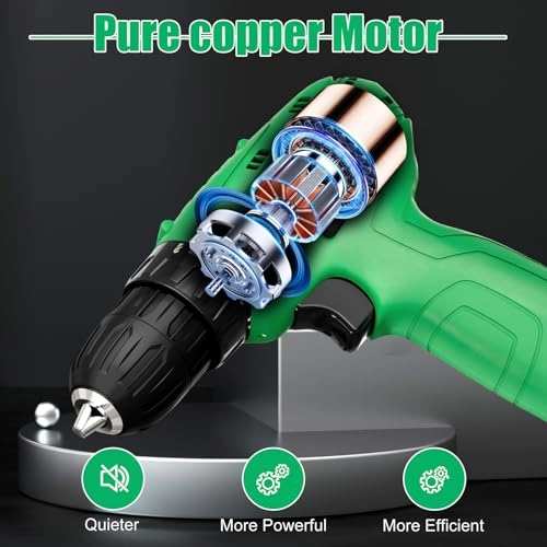 Cordless Drill Set - 1500 Milliamp Hours 12 Volts