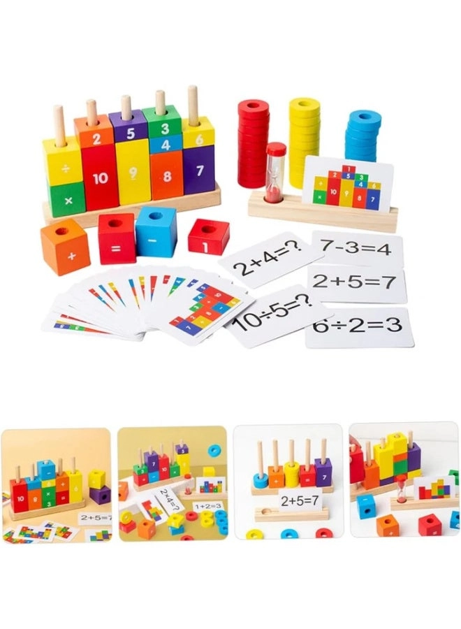 Rich Life Wooden Math Stacking Blocks - Kids and Preschool Learners 1 pieces