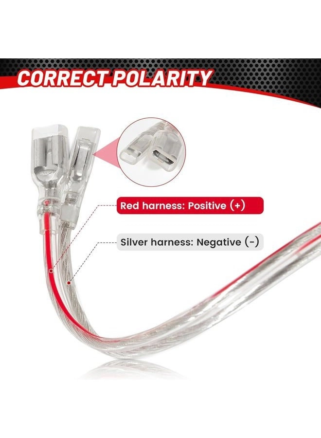 Speaker Adapter Spacers - 6.5 inch + Speaker Wire Harness