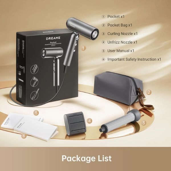 AHD51 - Pocket Hair Dryer 1300W