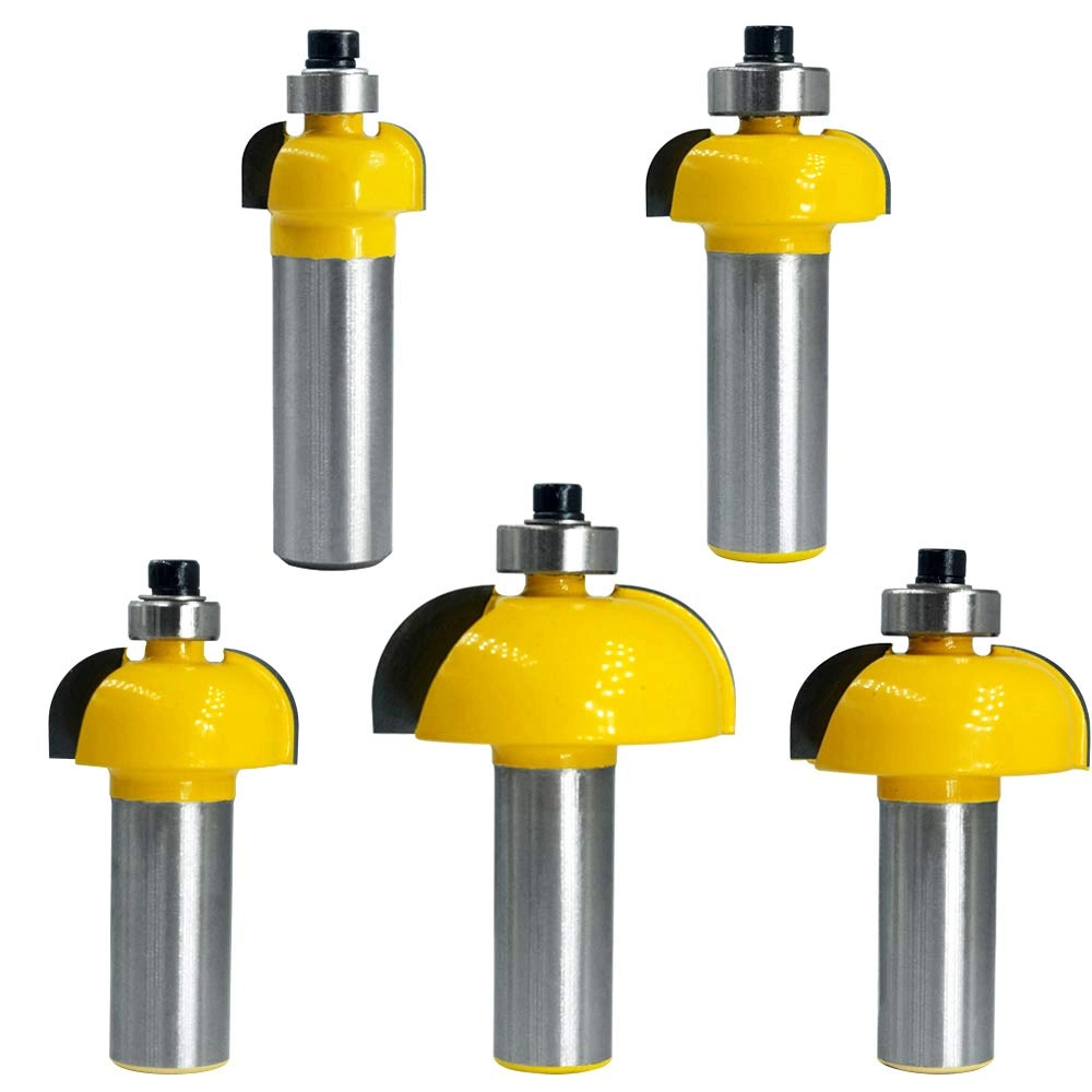 Wolfride Cove Router Bit Set - 1/8"" 1/4"" 5/16"" 3/8"" 1/2"" 1/2 Inch Shank 5pcs