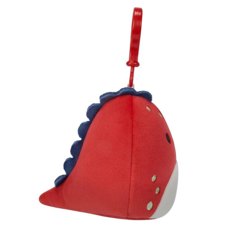 Dolan Red Dino - 3.5" Clip-On Washable Squishy