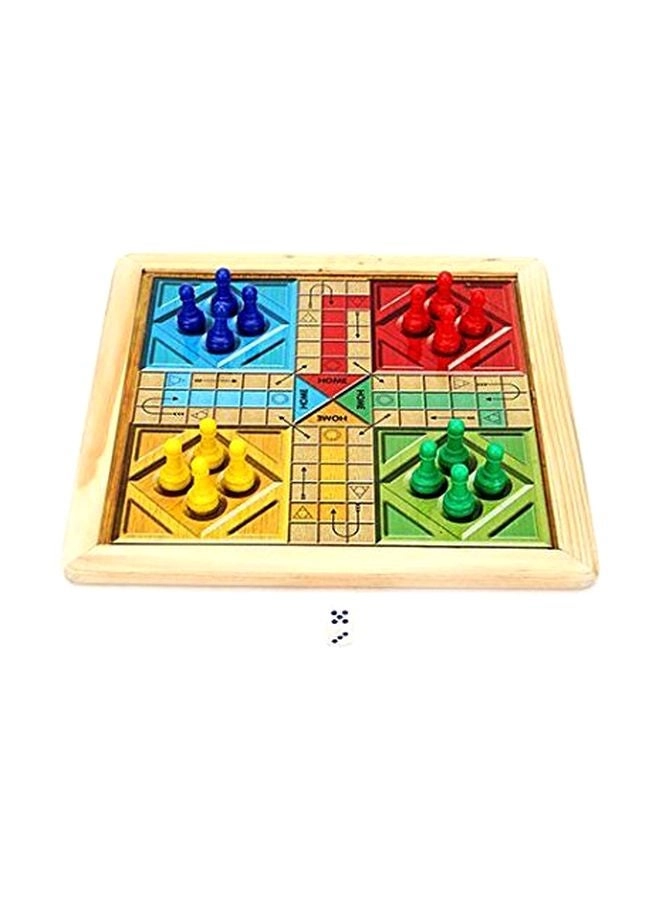 2-In-1 Chess And Ludo - Wood Multicolour