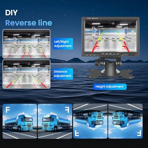 Reversing Camera - Night vision 1280*720P + 7 Inch Monitor - Wired